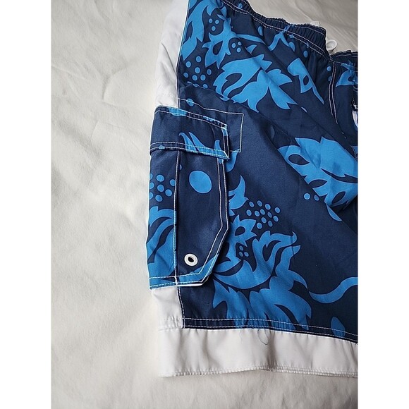 NWT Mossimo Supply Co Men's Board Shorts Size XXL Swim Trunks Floral Blue Beach - Picture 11 of 12